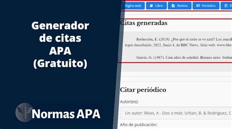 normas apa generador de citas|Generador de Citas APA Gratuito [Actualización 2025]。